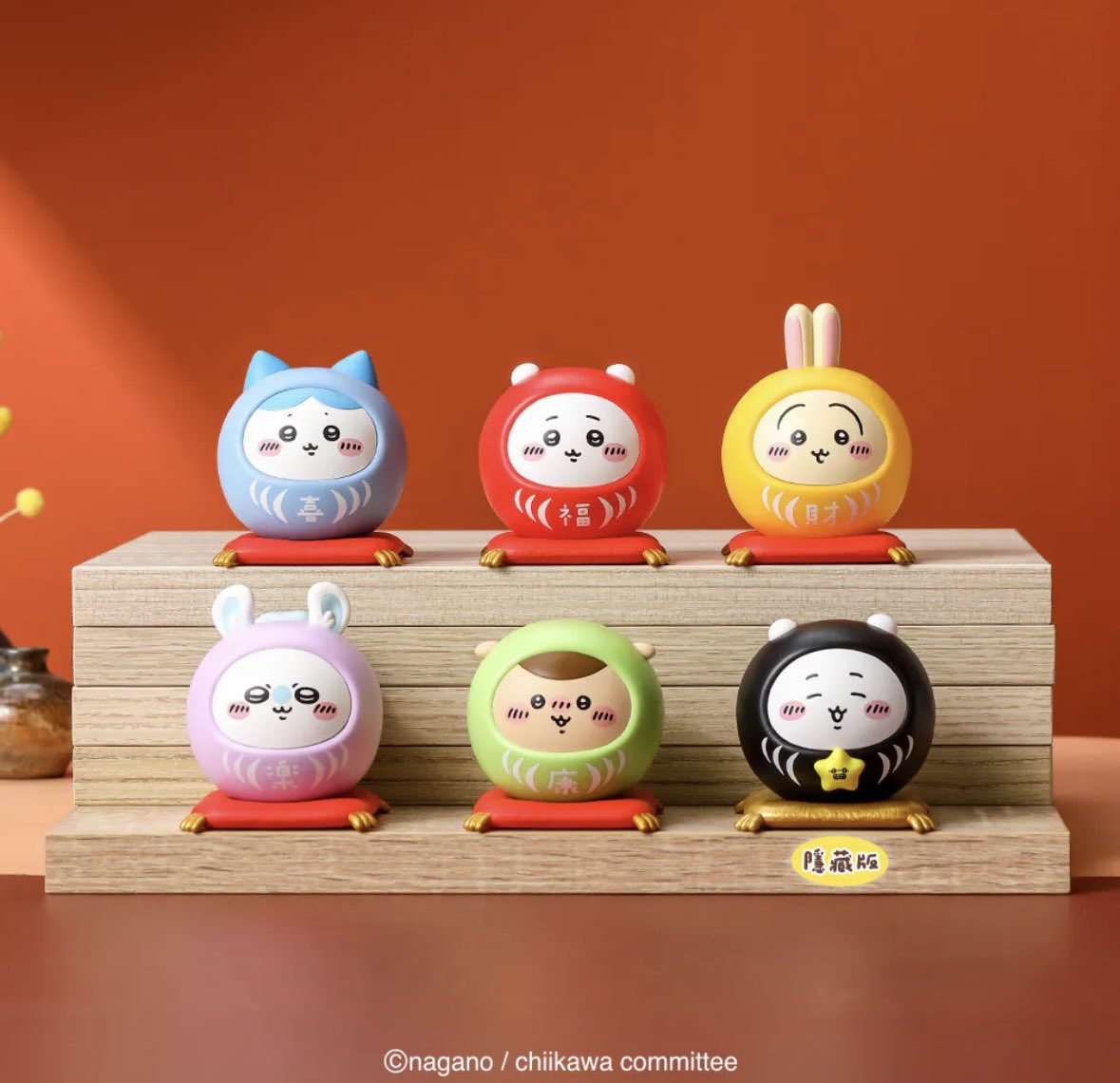 台湾 ちいかわ だるま 6体セット 1/7〜ネット発売予定 #ちいかわ #ちい活