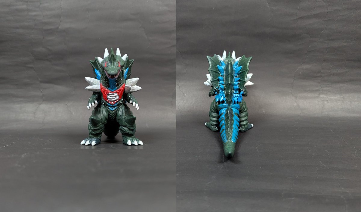 光波怪獣ガイリュウガのソフビをリペイント！ #ウルトラマンオメガ