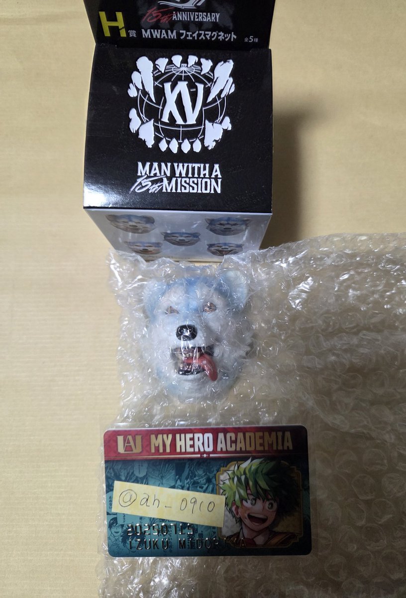 MAN WITH A 一番くじ マンウィズ フェイスマグネット 3点 MISSION 一番
