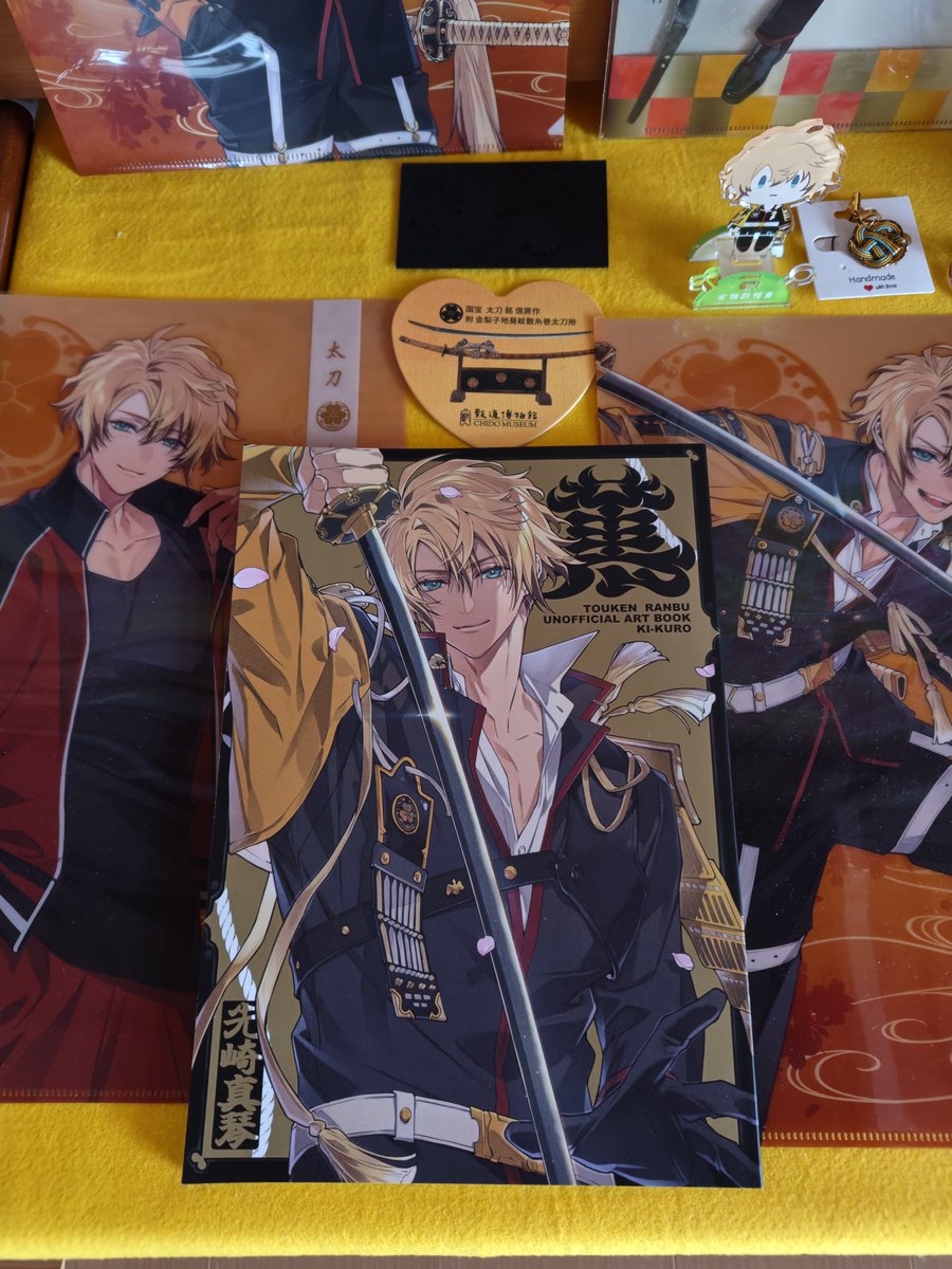 コミケ C107 先崎真琴 黄黒 刀剣乱舞 イラスト本 チェキ4種 コンプ