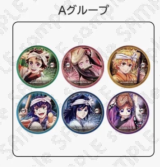 鬼滅の刃 カフェ 阿波踊り コースター & 新旧 大阪 ショップカード