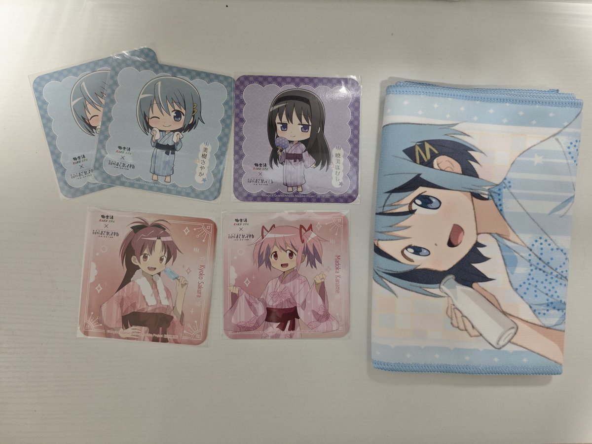 魔法少女まどか⭐︎マギカ 極楽湯 コラボ マフラータオル 全5種セット