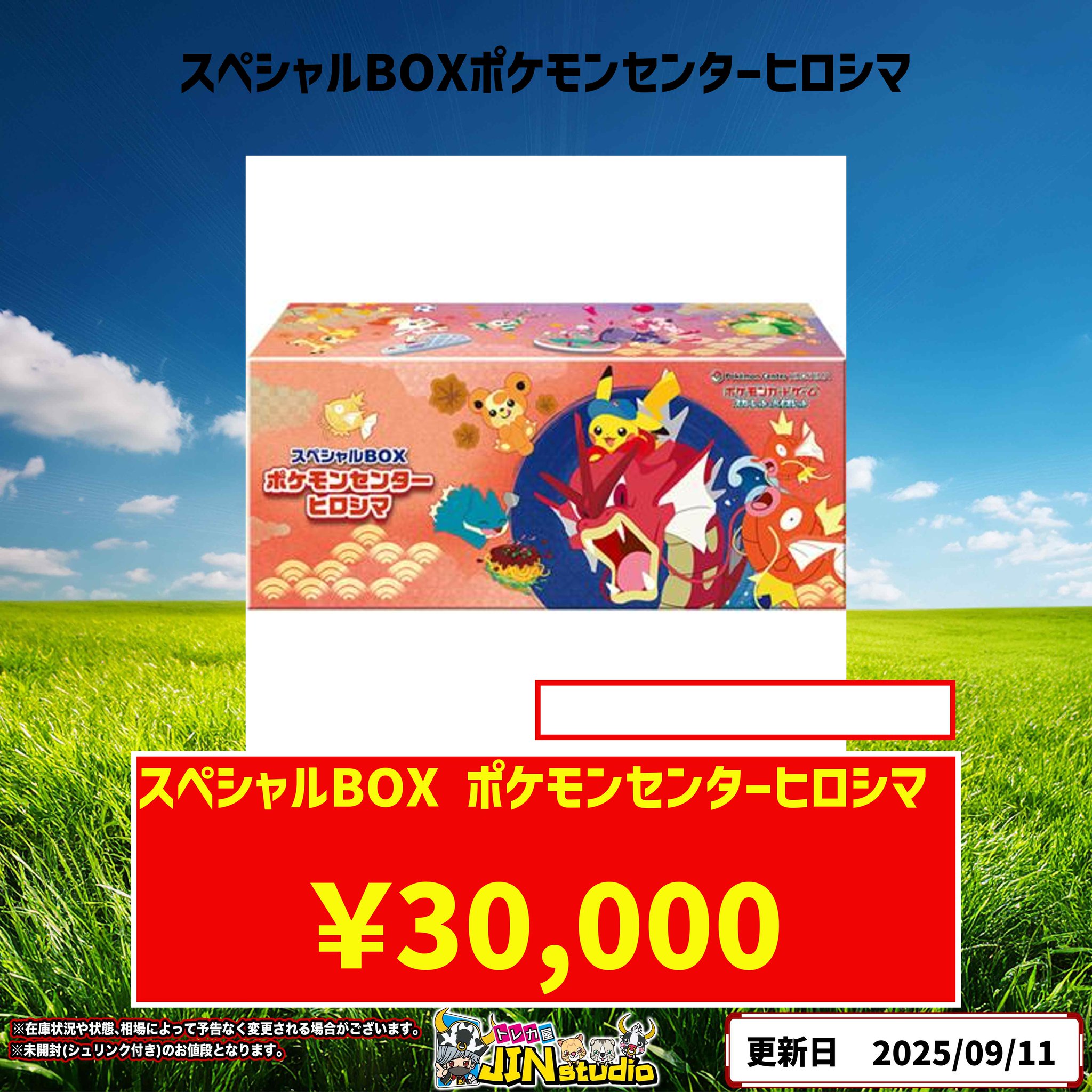 新品未開封 ポケモンセンター ヒロシマ スペシャルBOX ポケモン