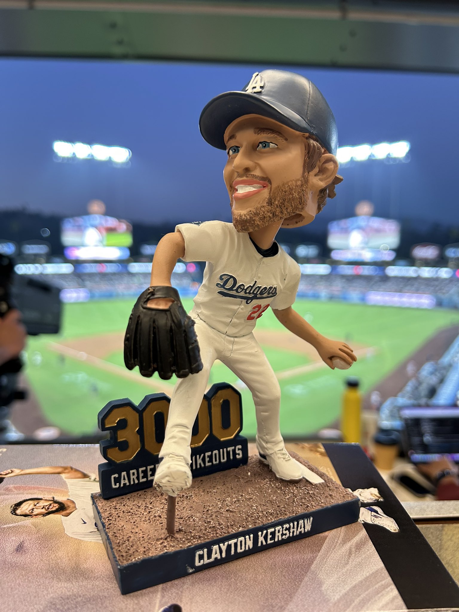 Clayton Kershaw 3000奪三振 記念 ボブルヘッド Clayton Kershaw 3000