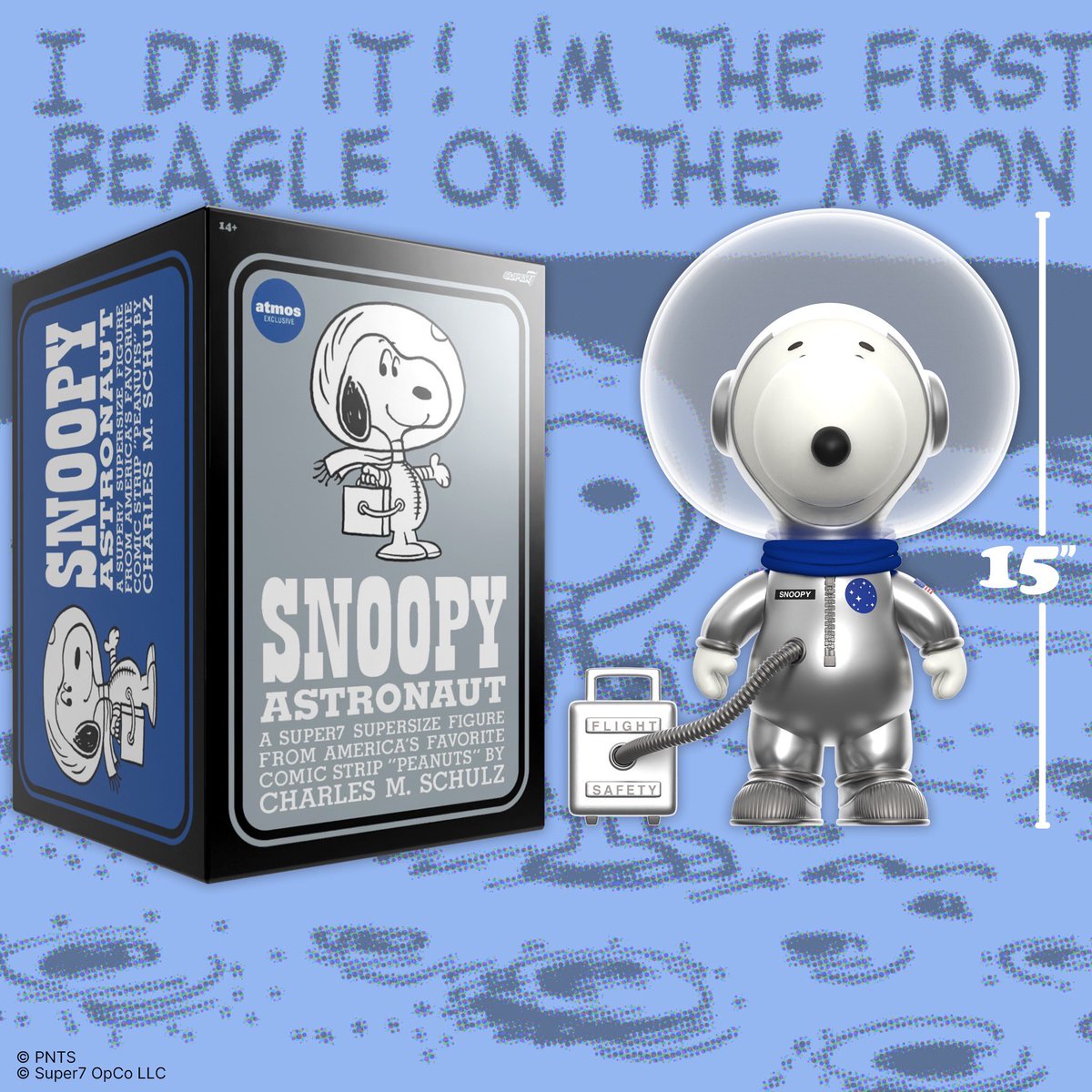 PEANUTS SUPERSIZE VINYL SNOOPY (SILVER SPACESUIT) 世界的人気