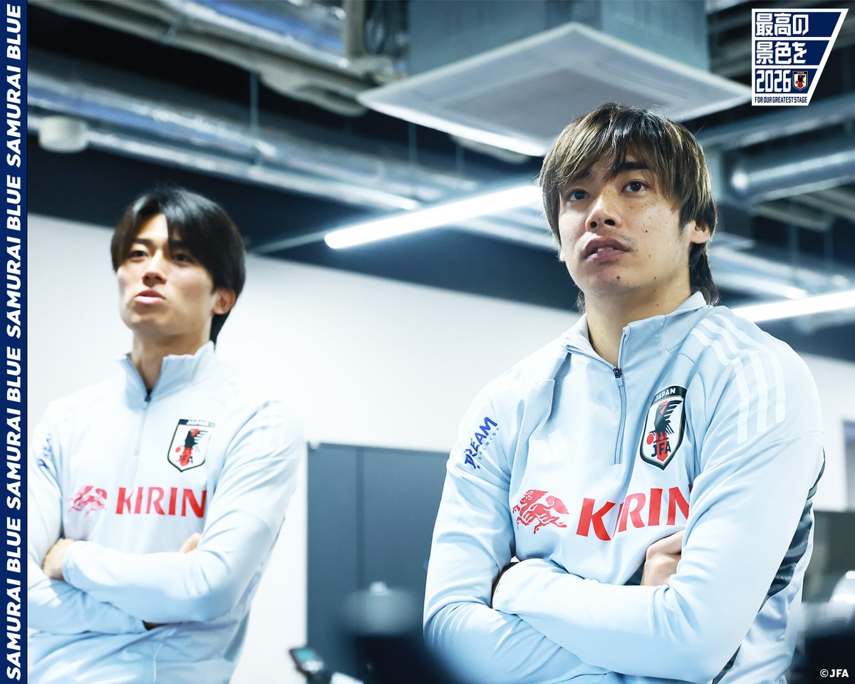 🔹𝗦𝗔𝗠𝗨𝗥𝗔𝗜 𝗕𝗟𝗨𝗘🔹 #中村敬斗 × #伊東純也 #最高の景色を