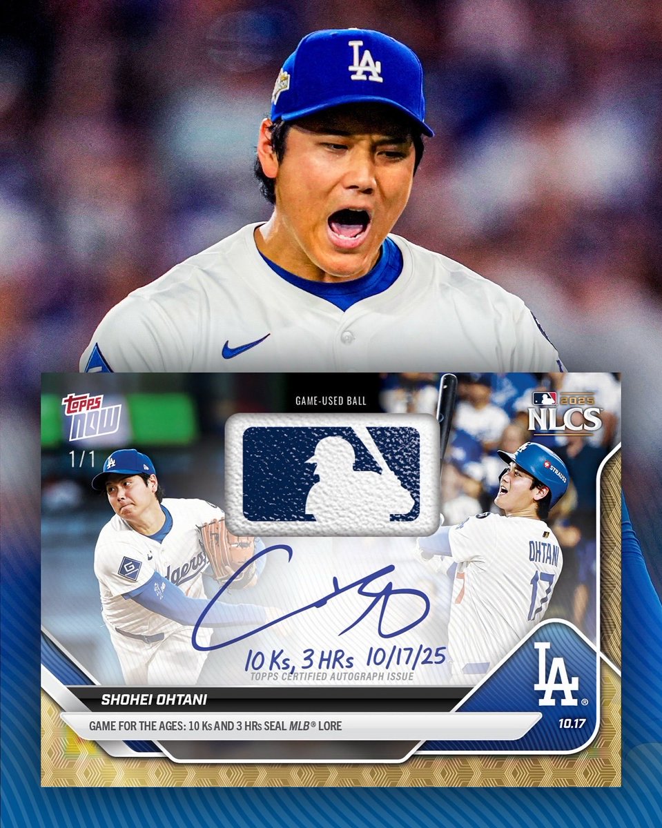 大谷翔平 10K無失点&3HRの大活躍❤️‍🔥 ベースカードを購入した