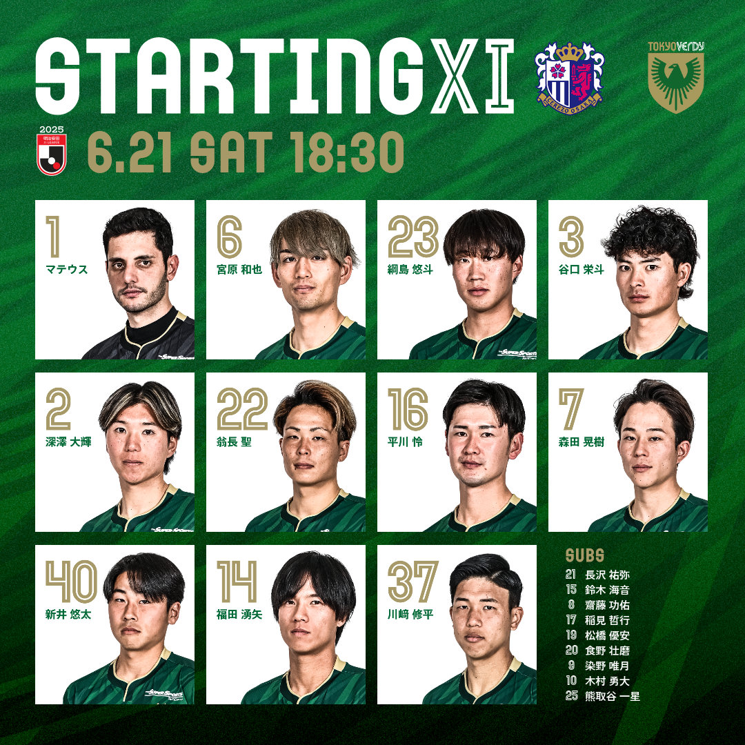 2025明治安田J1リーグ 第21節 #セレッソ大阪 vs #東京ヴェルディ