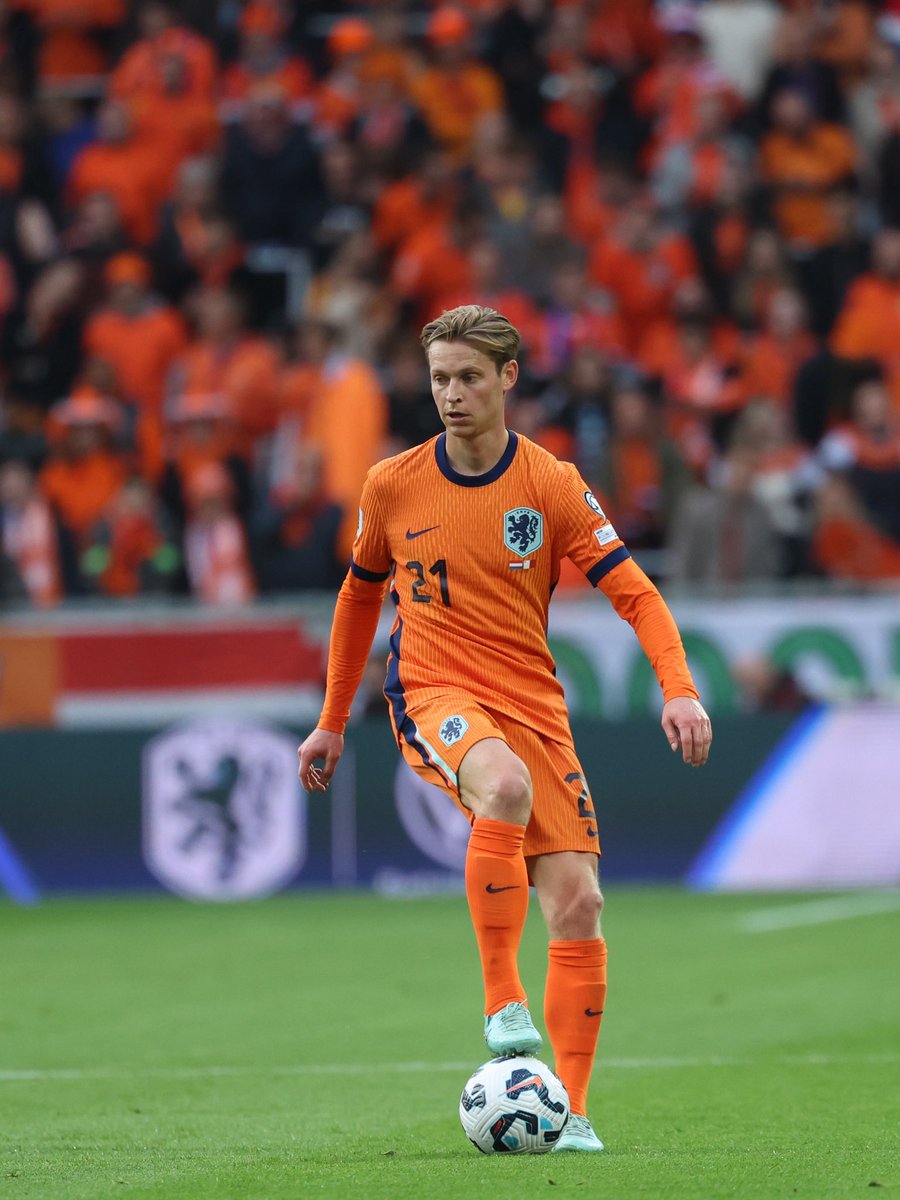 🇳🇱 フレンキー・デ・ヨング、オランダ代表と共に90分間プレーし