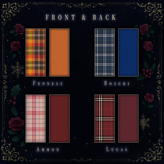 🎄『執事とお揃いのマフラー』デザイン一覧🎄 受注締切：2025年7月14日