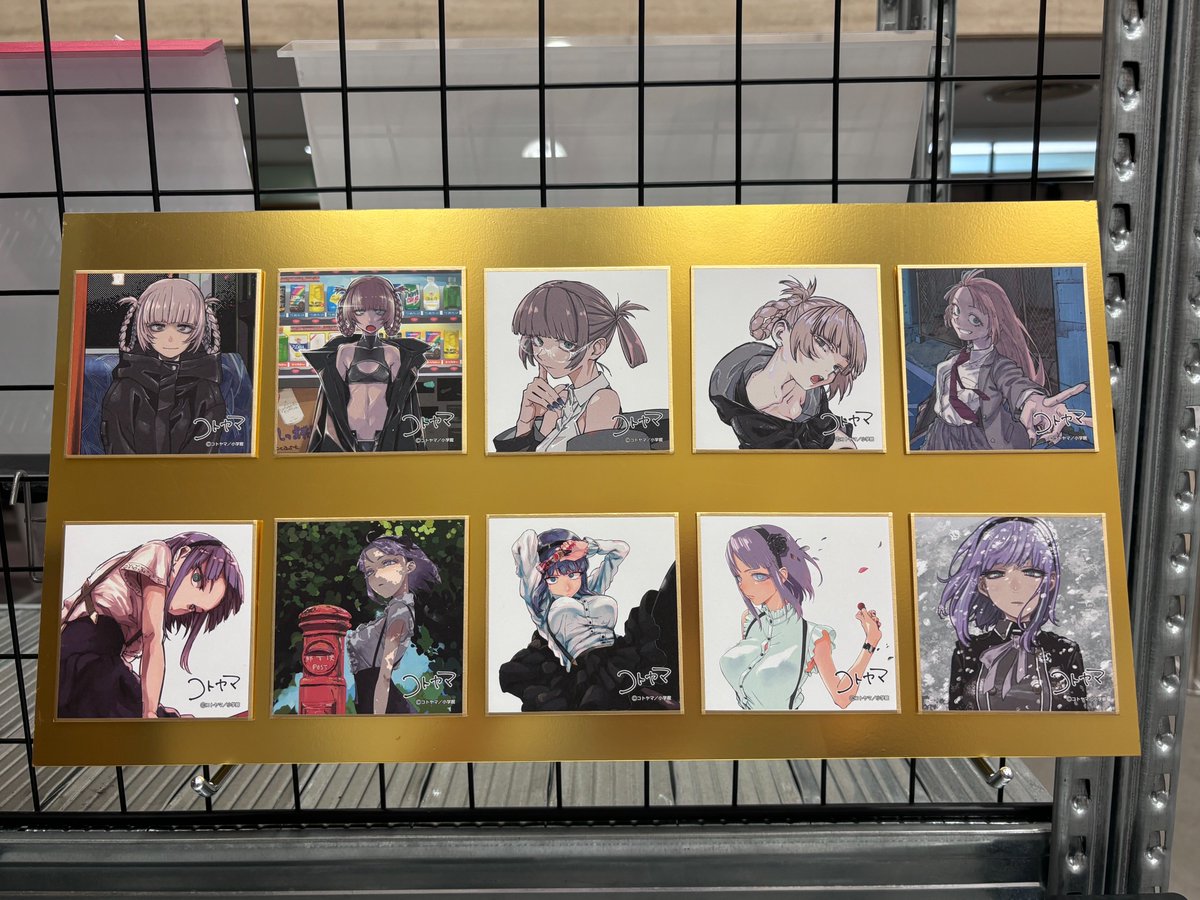 コトヤマ展 グッズ紹介✨ ＼ 名古屋会場より新規グッズ ミニ色紙 枝垂