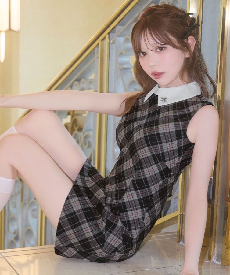 ミシェルマカロン ギンガムチェックワンピース XSサイズ 【公式通販】