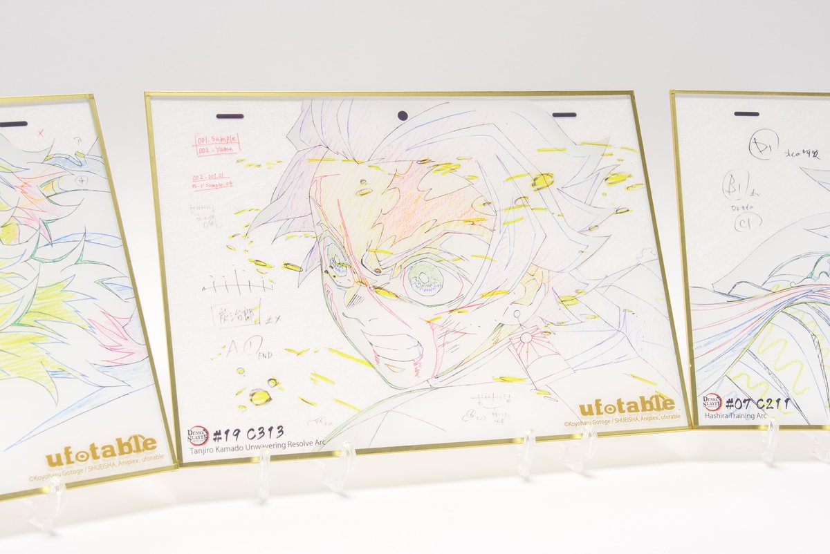 鬼滅の刃 アクリル原画色紙 A6 SMASH OP集合 アクリル色紙 柱 鬼滅の刃
