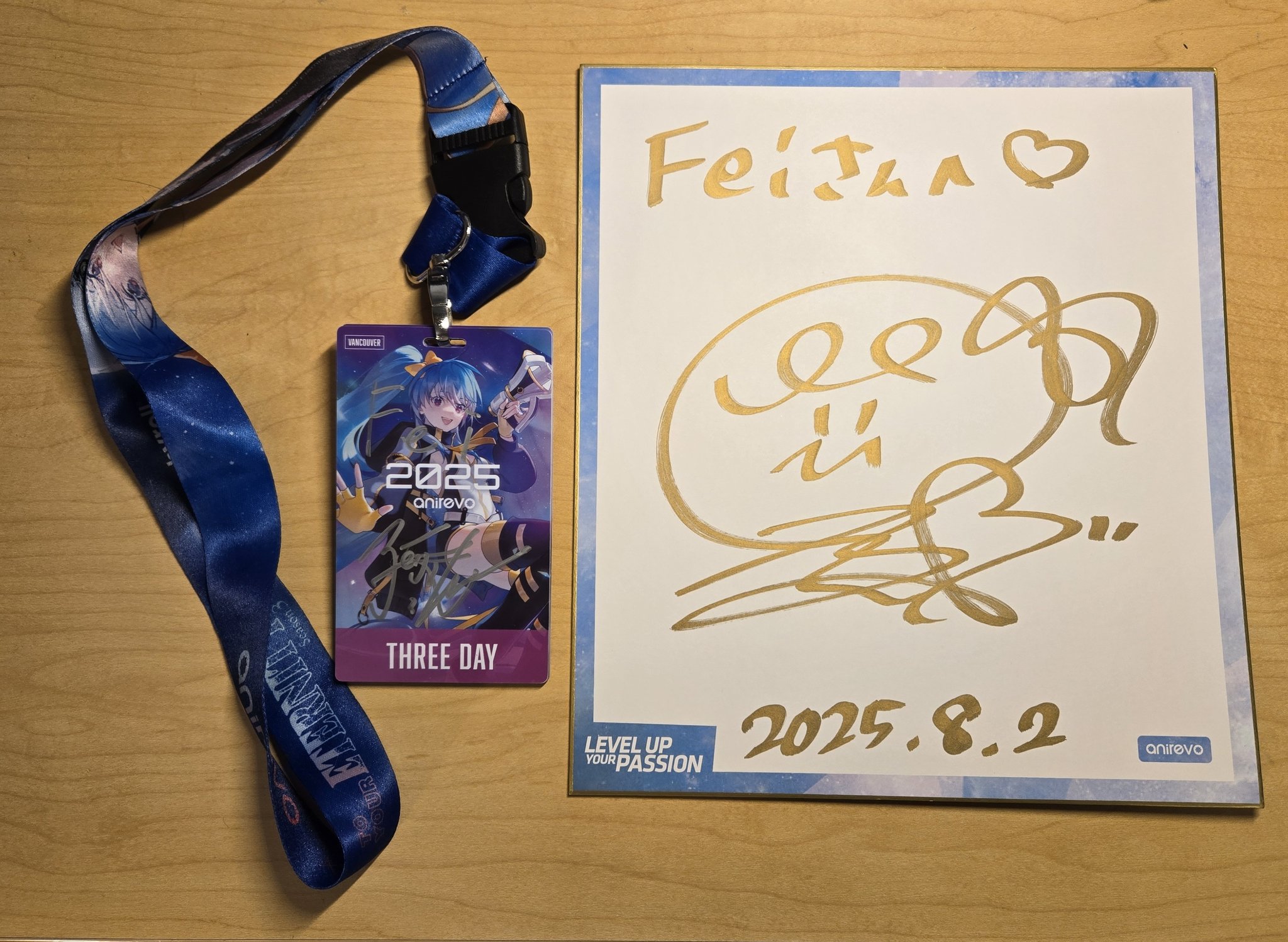 内田彩さん、サイン色紙コロムビアミュージックショップ限定】内田彩