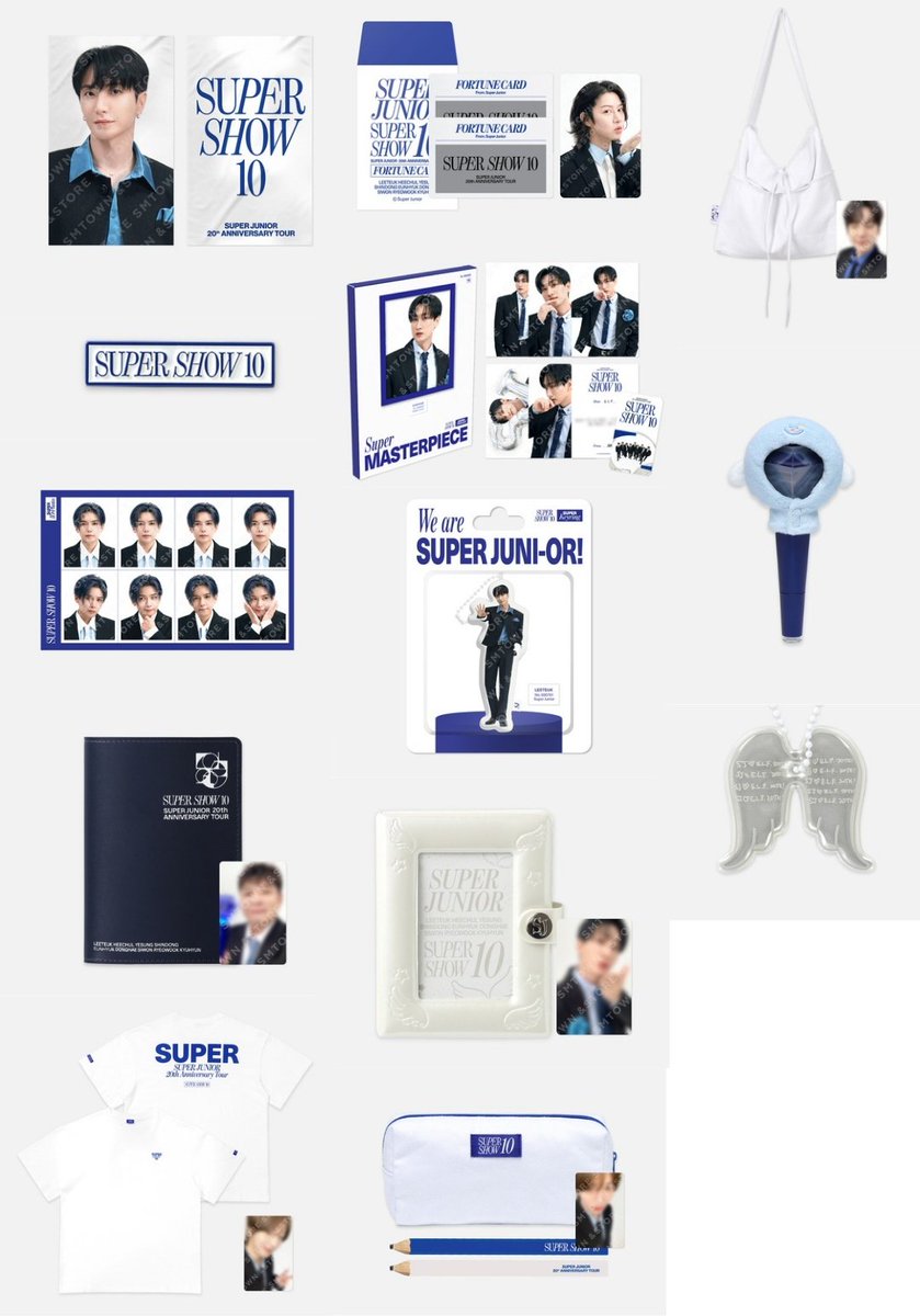 SUPER JUNIOR SUPER SHOW 10 ウニョク グッズ セット SUPER JUNIOR SUPER SHOW 10 OFFICIAL MD GOODS FRAME PHOTO SET