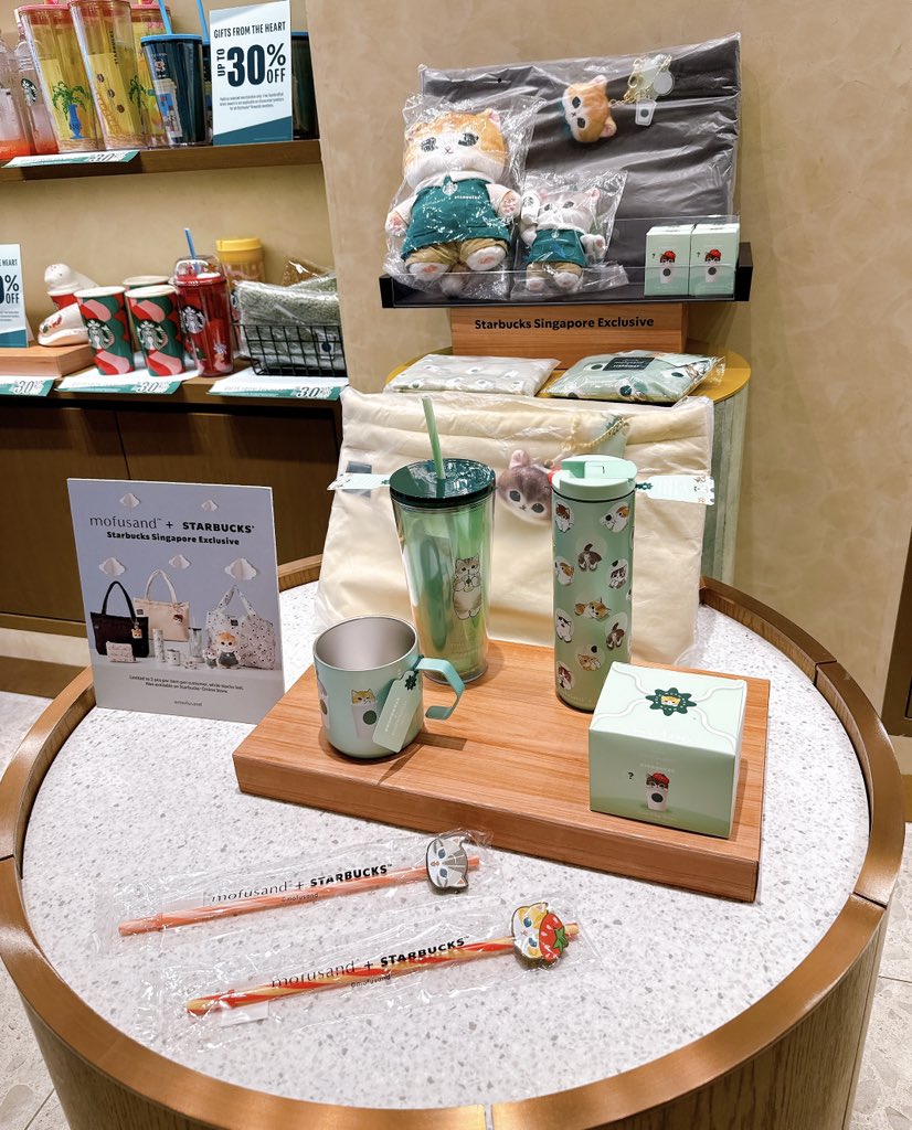 スターバックス モフサンド 第2弾 苺柄キーホルダー シンガポール限定