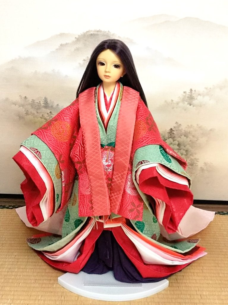 1/3スケール ドール スーパードルフィー SD13 エマさん用 十二単 衣桁