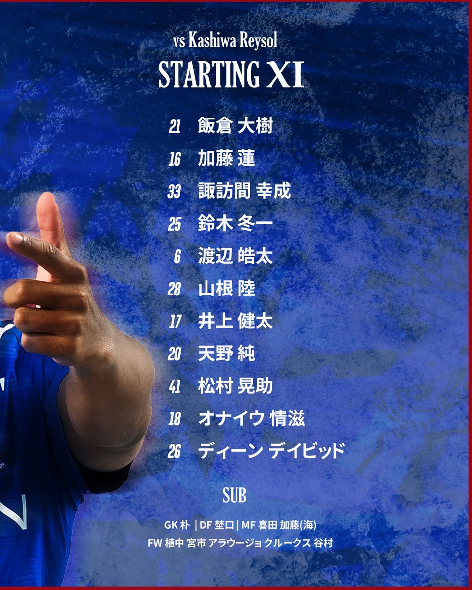 𝑆𝑇𝐴𝑅𝑇𝐼𝑁𝐺 𝐗𝐈!!⚓️🔥 #オナイウ情滋 選手がF・マリノス