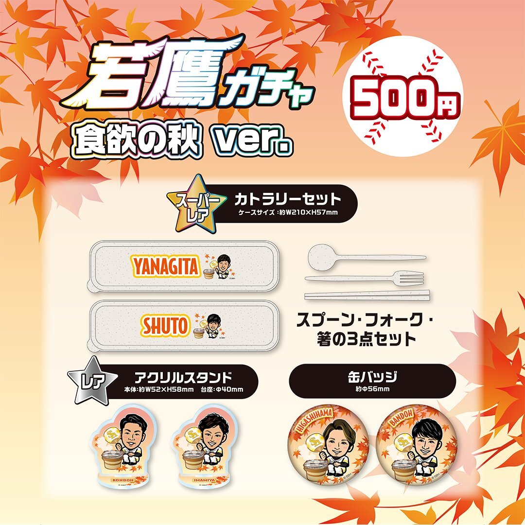 若鷹ガチャ 石川柊太選手 17種類17点セット 若鷹ガチャ 石川柊太選手