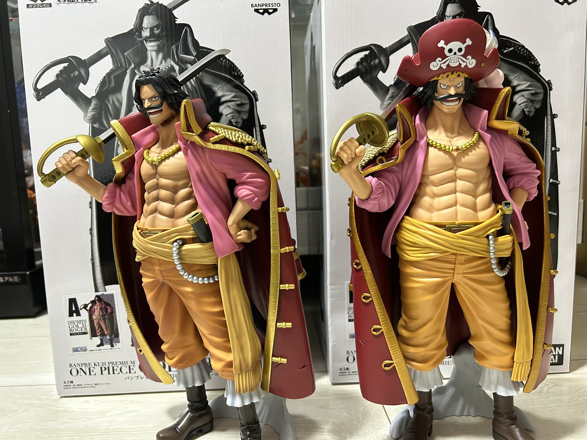 バンプレくじ PREMIUM ワンピース ロジャー A賞 二次元彩色 リペイント