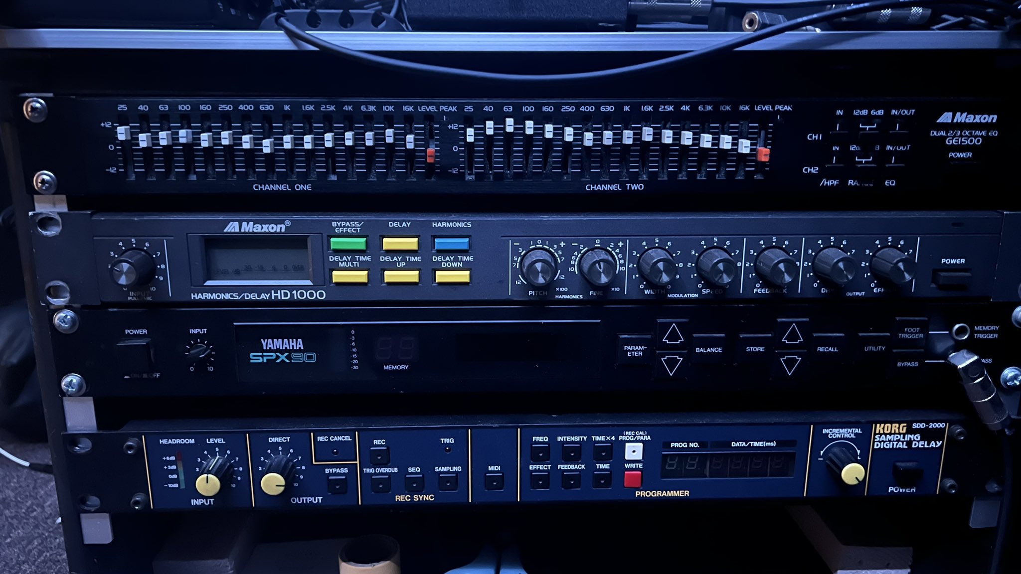 MAXON DUAL 2/3 OCTAVE EQ GE1500 グライコ 布袋 MAXON DUAL 2/3