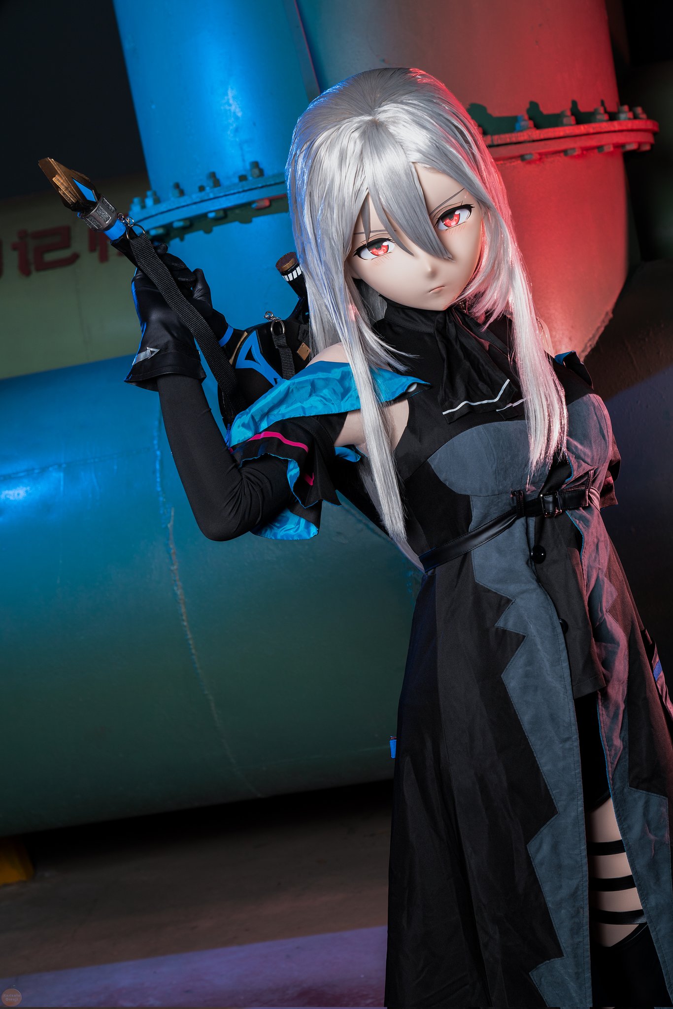 全頭面 鍵 衣装つき 月ノ美兎 コスチューム マスク コスプレ 着ぐるみ