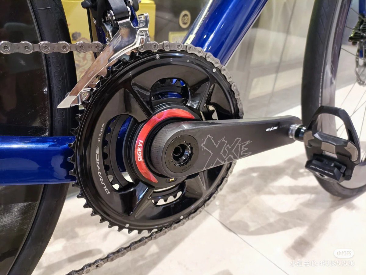 ELILEE X320カーボンクランク × SIGEYIパワーメーター ステッカーは5色