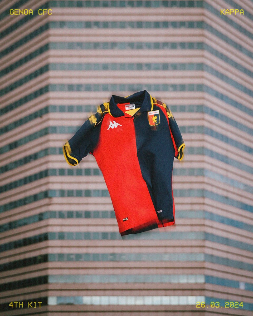 セリエA、ジェノアCFCが2023/24シーズンの4thユニフォーム発表。 1999