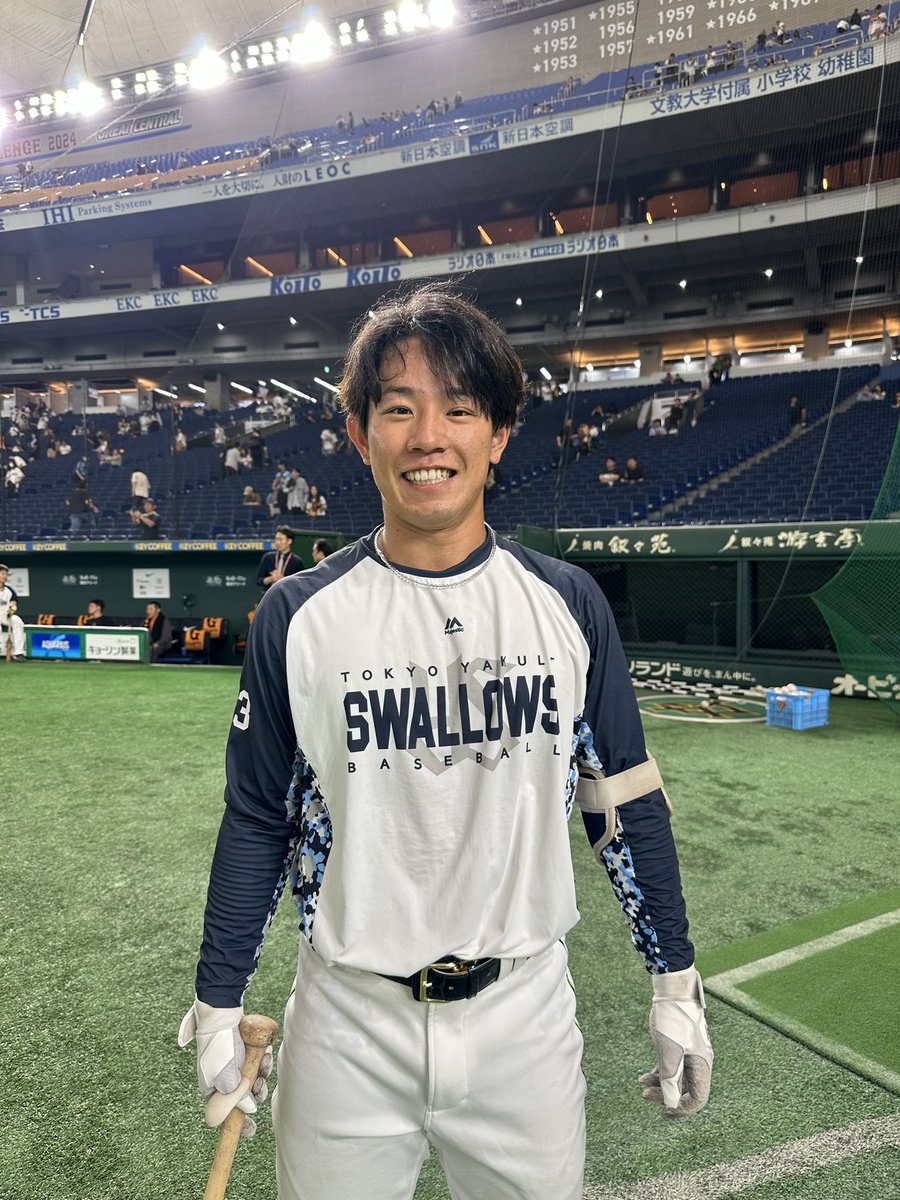 東京ヤクルトスワローズ ビジターユニフォーム 増田珠 M 東京ヤクルト