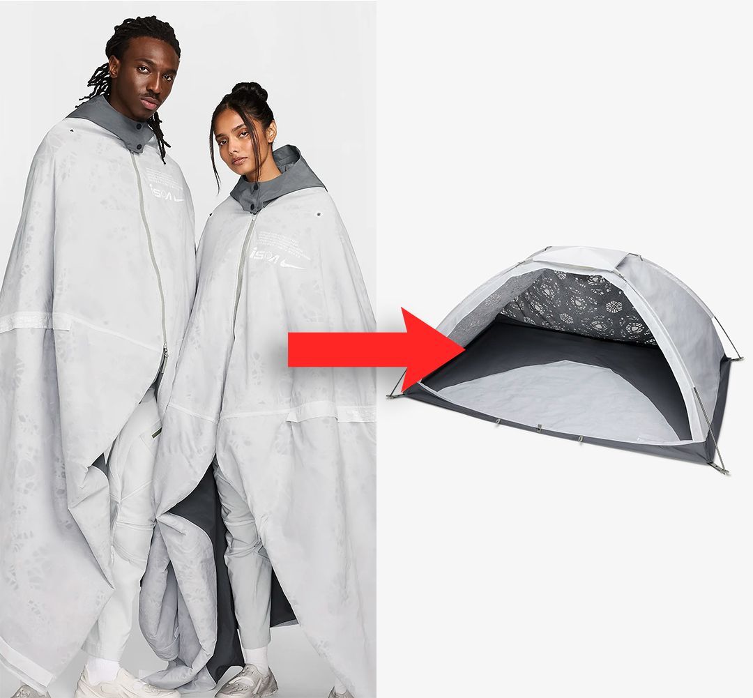 Nike ISPA morph Poncho テント Nike ISPA's futuristic new poncho