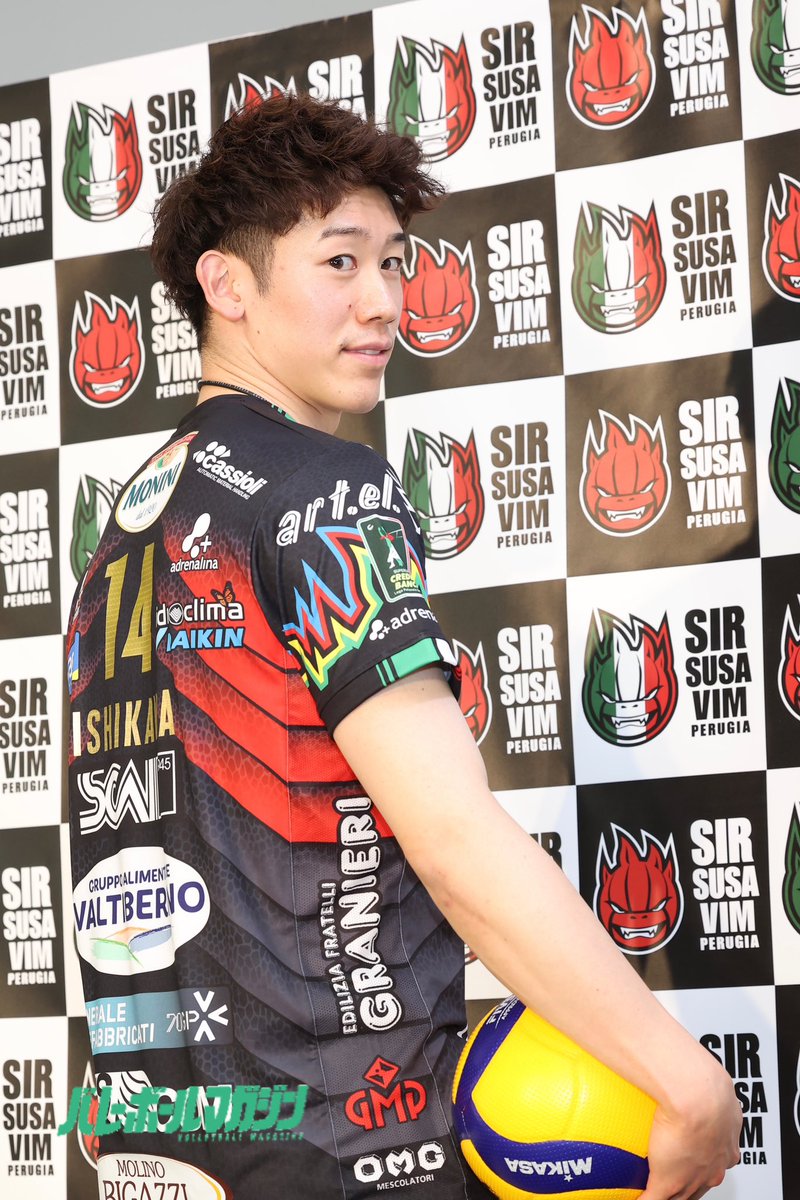 石川祐希 #ペルージャ移籍会見 #ユニフォーム #後ろ姿 撮影 #坂本清