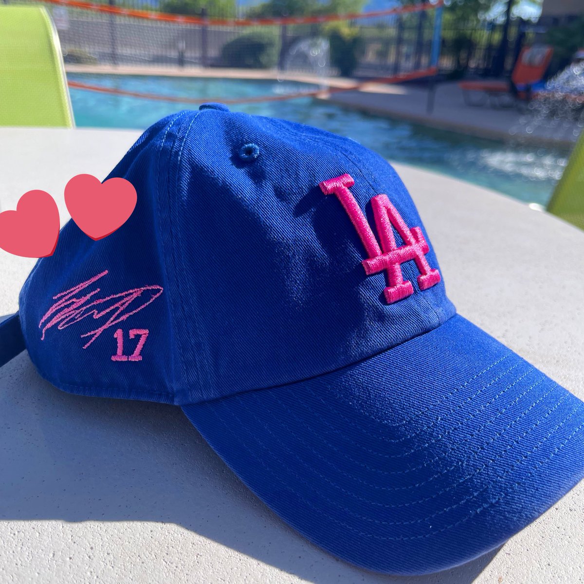 大谷翔平のサインを刺繍したキャップをゲット🧢 ドジャースのグッズを