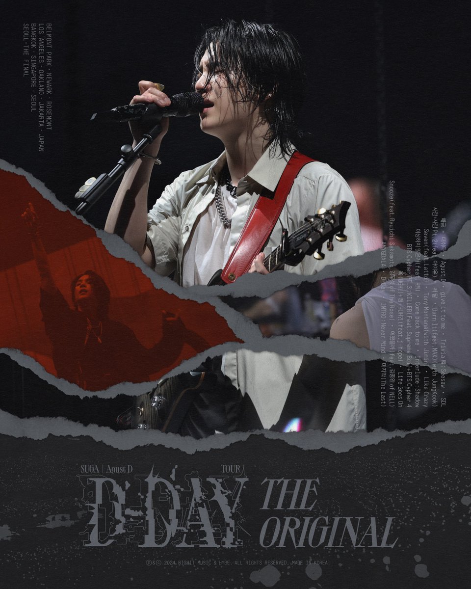 SUGA | Agust D TOUR 'D-DAY' The Original Poster 📅 RELEASE