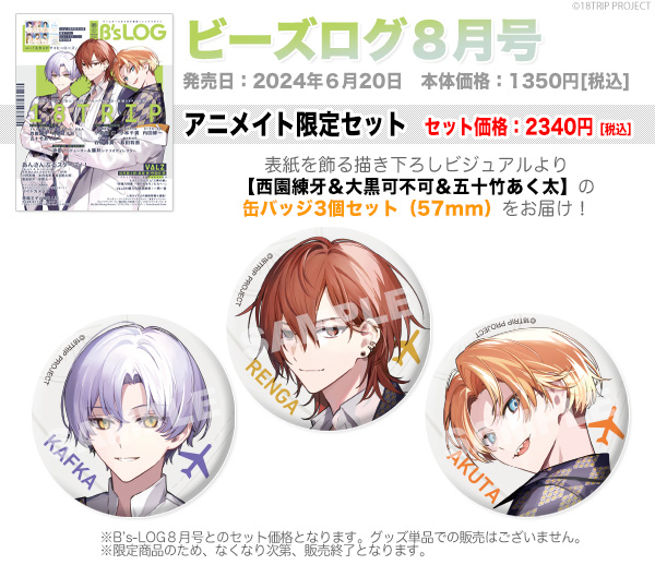 ビーズログ B's-LOG 缶バッジ アニメイト × プロセカ 6種セット 10