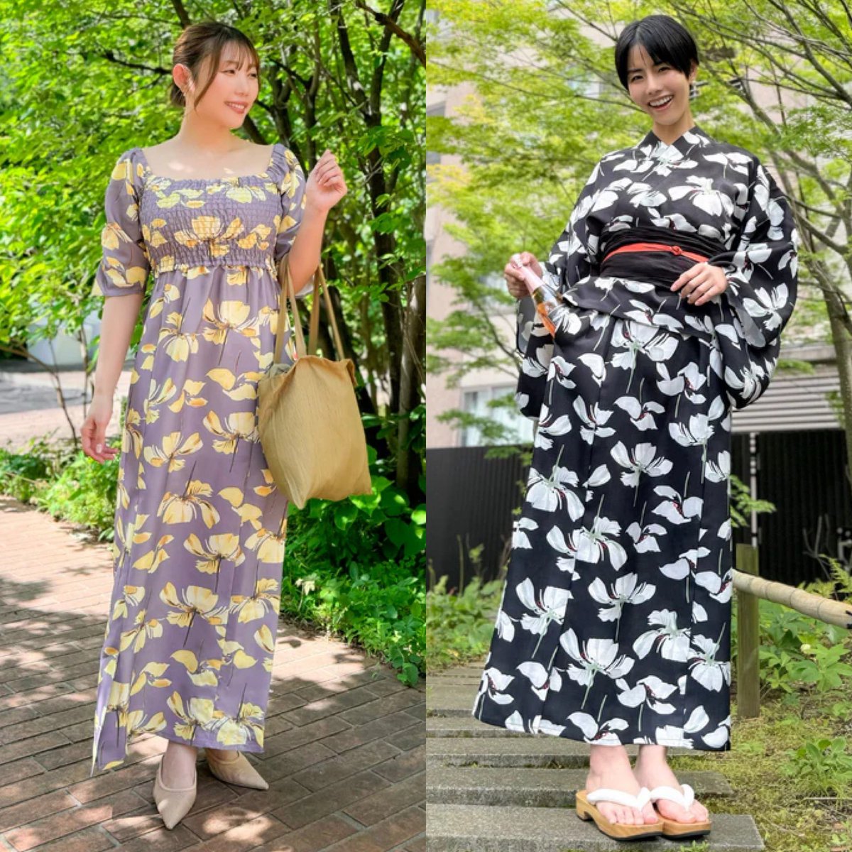 セパレート浴衣はあっつい無理！ってなったらすぐ脱げる。でも脱いだの