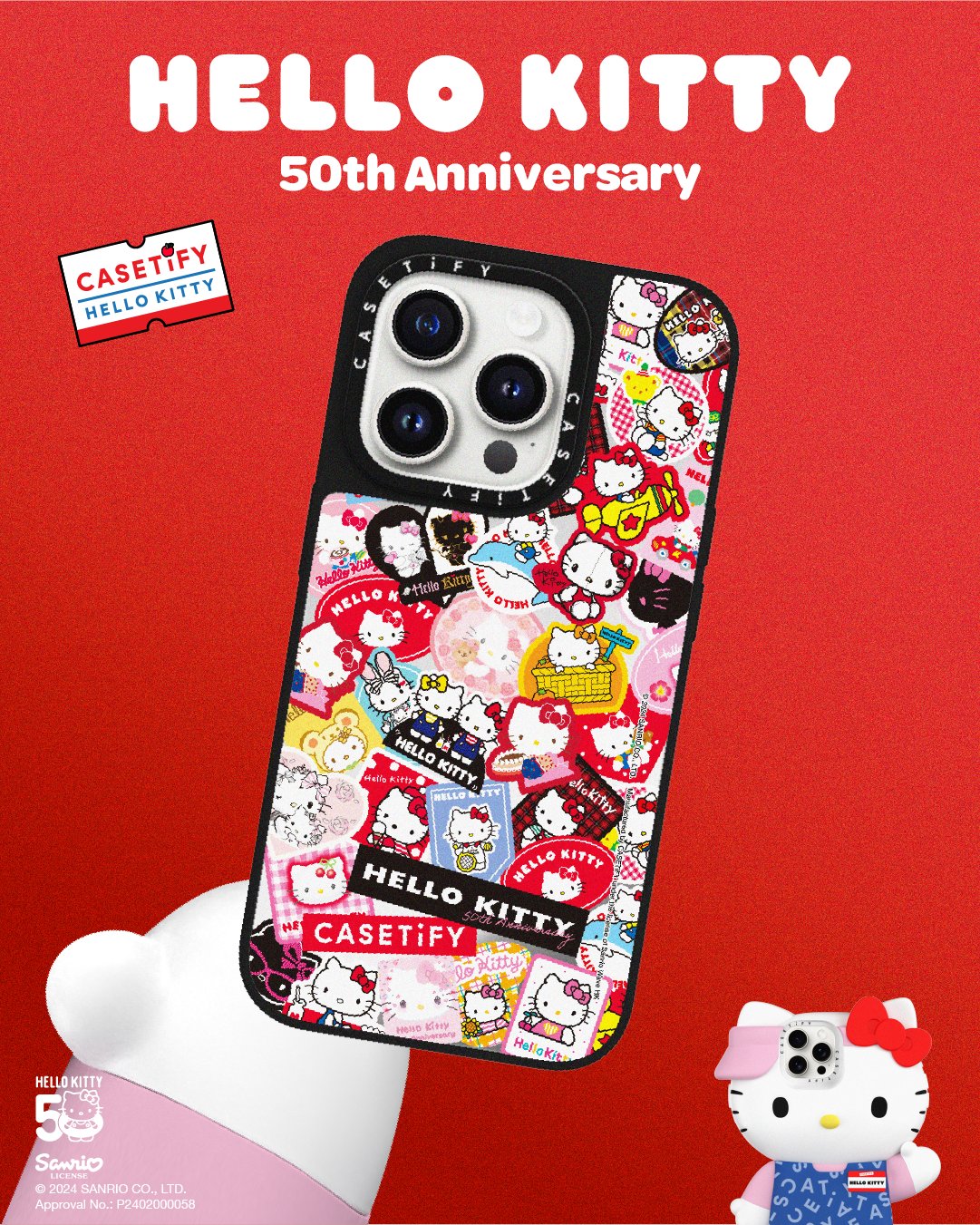 casetify ハローキティ iPhone15 2点セット casetify ハローキティ