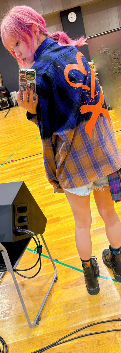 LiSAカクテルパーティー グッズ カクテルチェックシャツ🥂 丈を少し