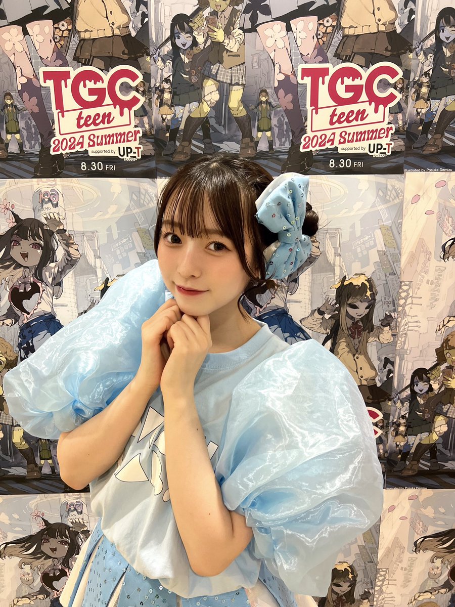 TGCteenに出演させて頂きました！ CUTIE STREET 水色担当🩵 梅田みゆ