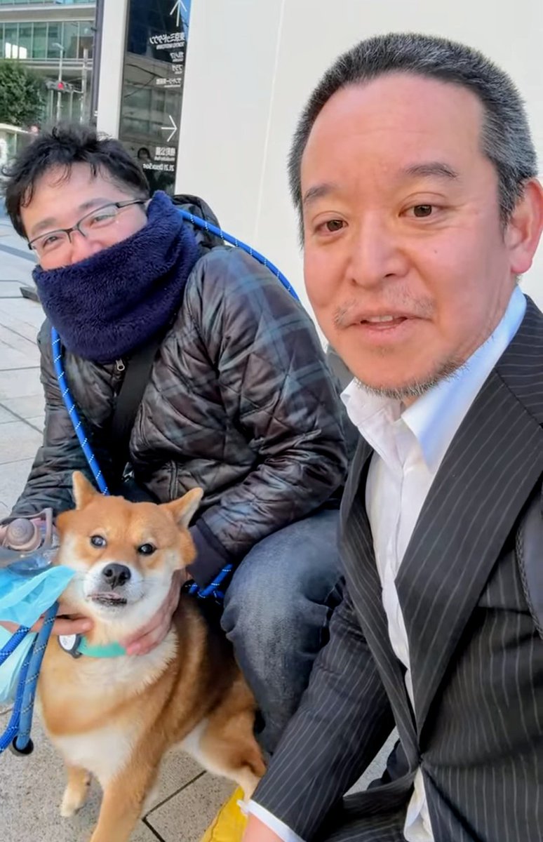 立花孝志党首の愛犬サスケ君と散歩してきました。
