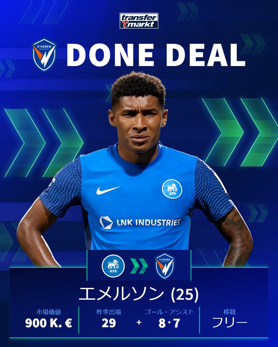 V・ファーレン長崎は、#エメルソン 選手の加入を発表しました