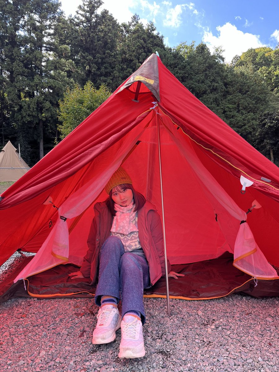 🏕️ #ふたりソロキャンプ🏕️ 📸オフショット⛺️ 雫の初めての