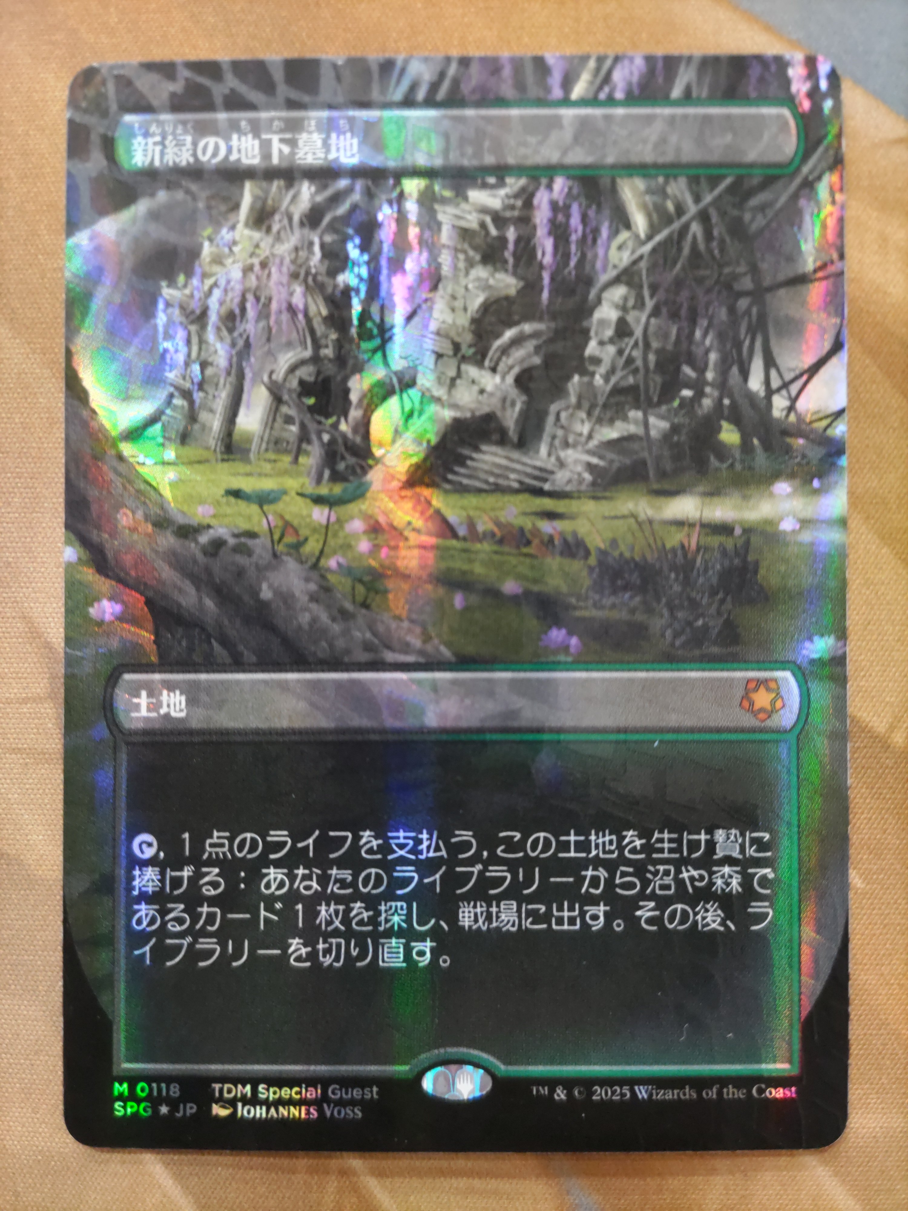 ドラゴンスケイルfoil】 新緑の地下墓地 1枚 日本語 ドラゴンスケイル