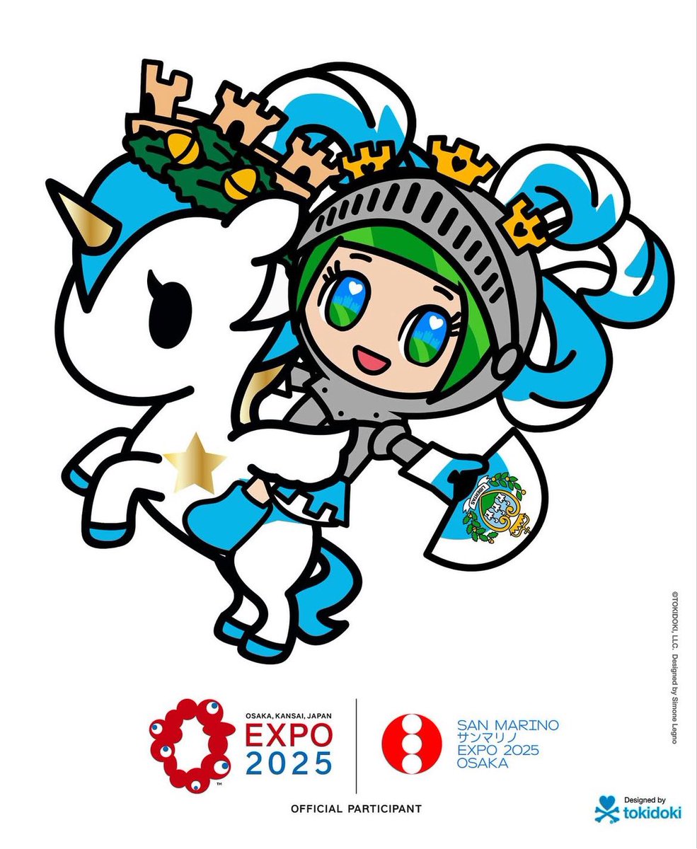 たまたま見かけたサンマリノ共和国🇸🇲の大阪万博キャラクター