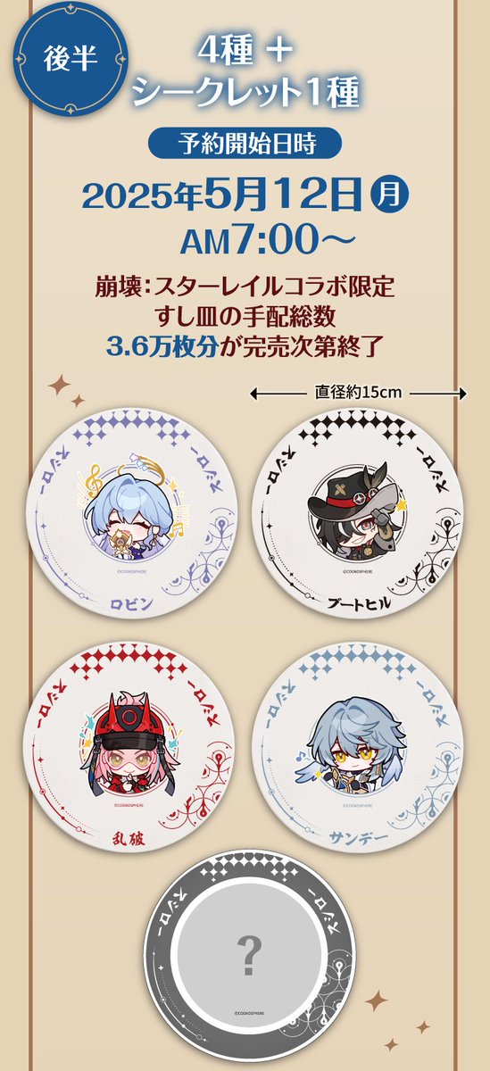 スシローコラボ、全員のすし皿コンプしたいな～🍽️✨ 一人じゃ無理