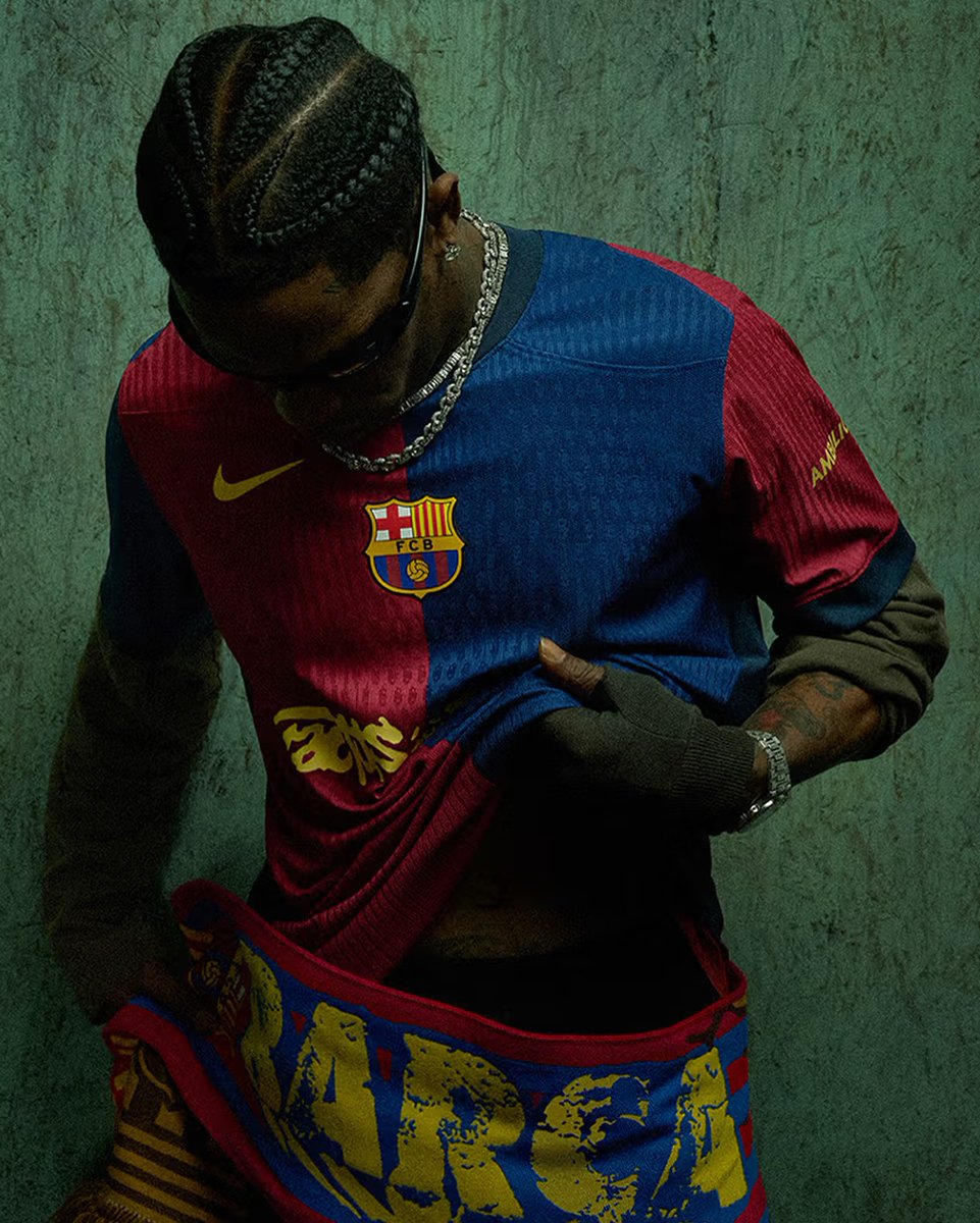 Travis Scott × FC バルセロナ コラボレーションが海外で発売