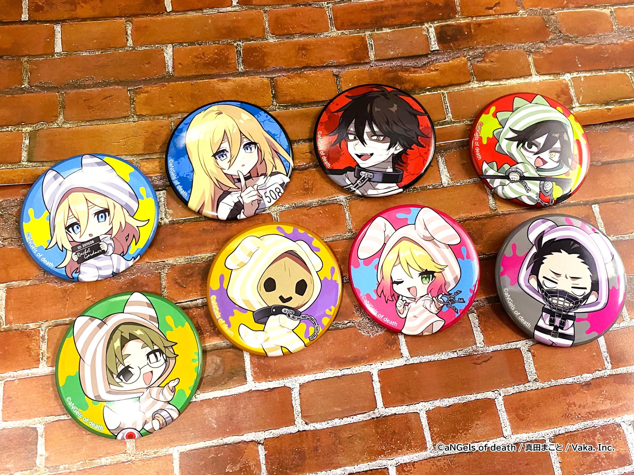 殺戮の天使 サーカス Ver.Circus Troupe 缶バッジ 7点