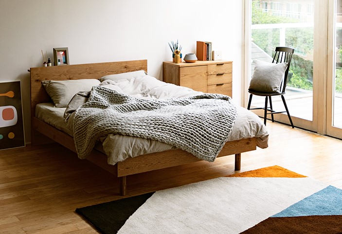 人気のADDAYベッドに、コンセント付き新タイプが登場！ 木目や節など