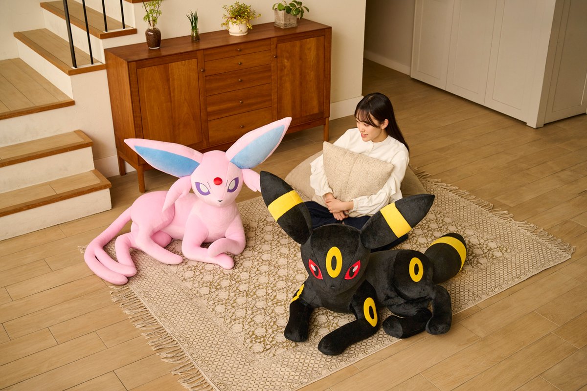 待望の等身大ぬいぐるみシリーズに #イーブイ たちが✨ 本日から