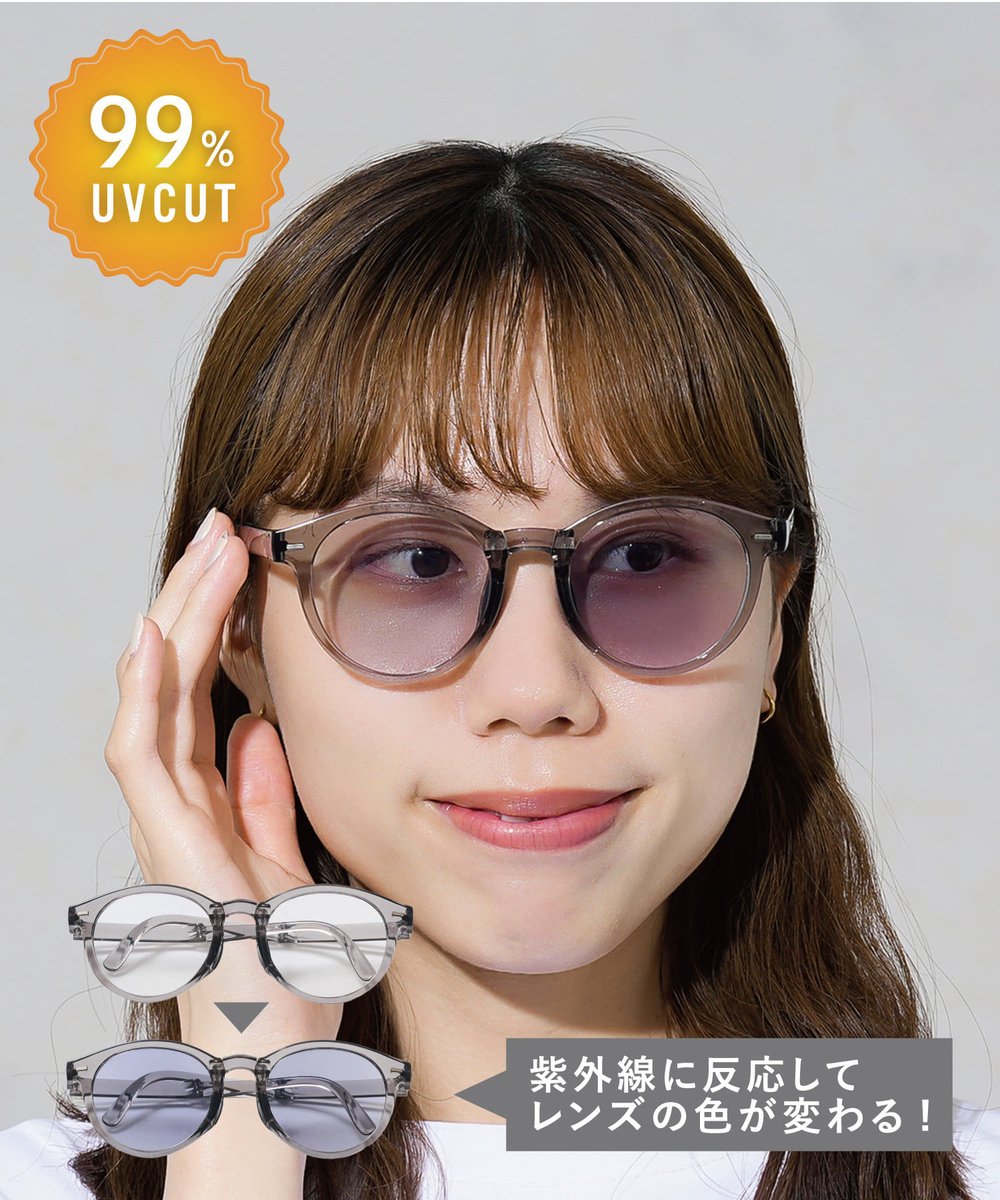NEW＊ 折りたたみボストン調光サングラス 1,200円（税込1,320円