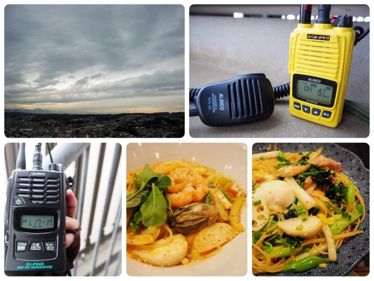 お疲れさまです♪雨がやんだので15時くらいから階段で運用しました📡夜